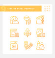 supermarket products pixel perfect gradient vector image vector image