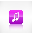music note icon musical background vector image