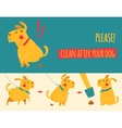clean after your dog vector image