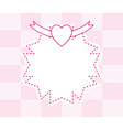 pink abstract frame background vector image vector image