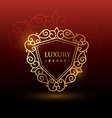 golden luxury symbol vector image