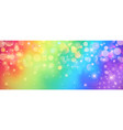 rainbow unicorn pastel background with glitter vector image