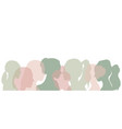 silhouettes of women7 vector image vector image