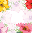 watercolor flower background vector image