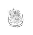 thai traditional painting tattoo vector image