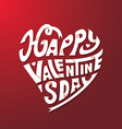 happy valentines day hand drawing paper craft vector image