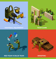 paintball team design concept vector image