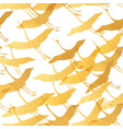 crane birds seamless pattern japanese background vector image