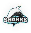 Shark logo for a sport team Royalty Free Vector Image