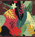 colorful collage contemporary natural vector image vector image