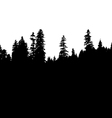 panoramic view of the forest vector image