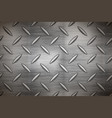 industrial metal plate with diamond non slip vector image