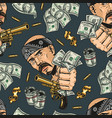 money colorful seamless pattern vector image vector image