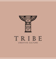 tribe logo design stock vector image