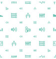 volume icons pattern seamless white background vector image vector image