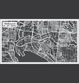 melbourne australia map in retro style vector image
