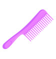 plastic hair comb pink cute cartoon brush vector image vector image
