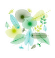 concept tropical leaves set for print and web vector image