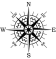 compass vector image