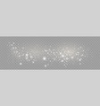 dust sparks and golden stars shine vector image
