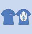 t-shirt in nautic style vector image