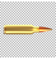 3d realistic rifle bullet isolated on Royalty Free Vector