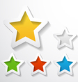 paper stars vector image vector image