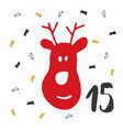 christmas advent calendar hand drawn elements vector image