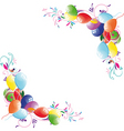 floral balloon vector image