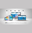 complete next generation device family included vector image