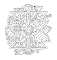 floral ornamental doodle pattern vector image