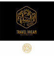 logo dream travel destinations and vacation vector image