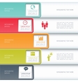 modern business infographics options banner vector image