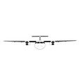 passenger two propeller aircraft airplane vector image