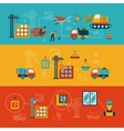 construction banners set vector image