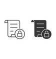data security icon for graphic and web vector image