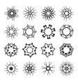 geometry circle ethnic style pattern on white vector image