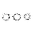 hand drawn firework star burst sunburst doodle vector image