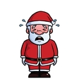 santa claus crying vector image