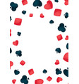 background with four playing cards symbols vector image vector image