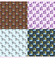 sleep icons seamless pattern vector image vector image
