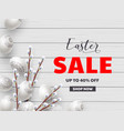 template for easter holidays discounts vector image