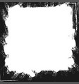 grunge paint strokes frame vector image vector image