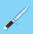 hunting knife icon design flat style vector image vector image