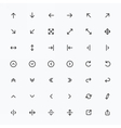 line arrow icon set vector image vector image