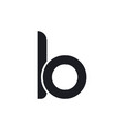 b letter alphabet vector image vector image