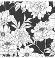 floral hand drawn seamless pattern with flowers vector image