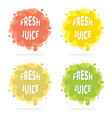 colorful juice splash isolated backgrounds vector image vector image