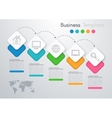 infographic five options vector image