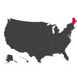map of usa - maine vector image